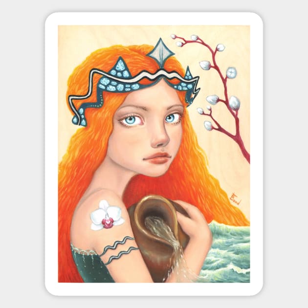 Aquarius Sticker by TanyaBondArt